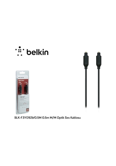 Belkin Blk-F3Y092Bf0.5M 0 5Mt M-M Optik Ses Kablos