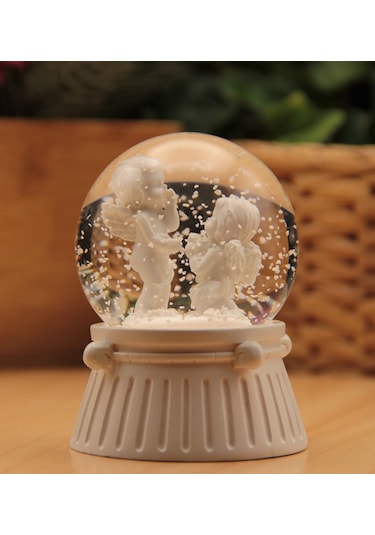 Melek Işıklı Kar Küresi