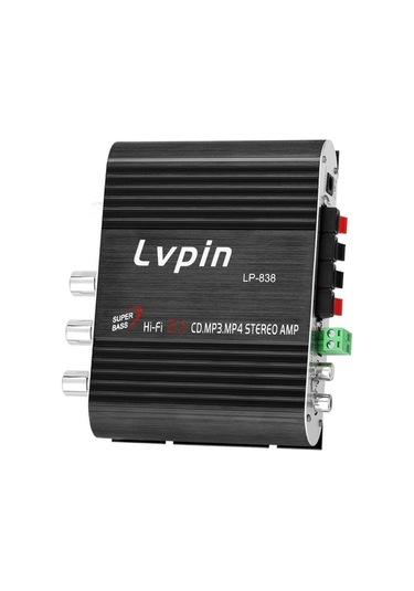 Didadodo Mini Hıfı Ses Stereo Güç Amplifikatörü Subwoofer Mp3 Araba Radyo Kanalları 2 Ev Süper Bas, Araba Ve Ev İçin Mükemmel