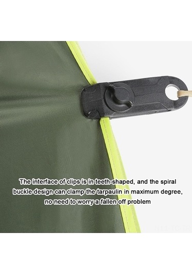 Bloomnest Yeşil/kırmızı/koyu Klipsli, Dayanıklı Çadır Adet 5/10/20 - Nr Koyu Yeşil Nylon Koyu Yeşil