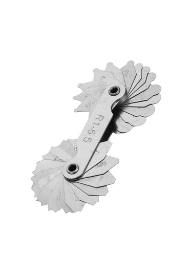 Maiyame Stahl Radyus Ölçer R1-6.5mm - Konveks Ve Konkav Yüzeyler İçin Dayanıklı Pas Koruyucu Kalemli Ölçüm Aleti