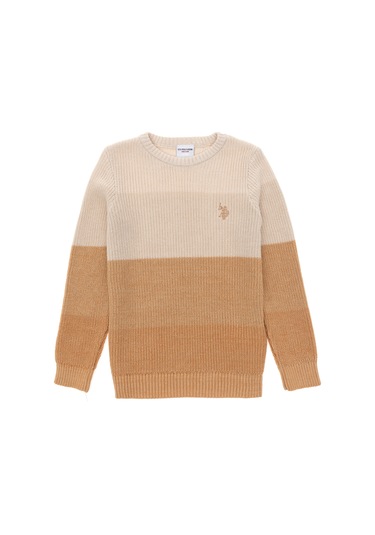 U.s. Polo Assn. Erkek Çocuk Camel Kazak /triko 50295576-vr015 Camel