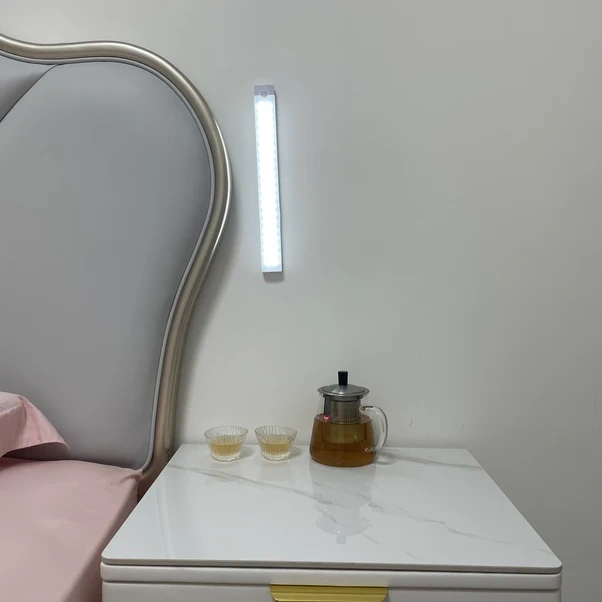 Dashanshop 3'lü Hareket Sensörlü Led Dolap Lambası Seti - Sıcak Beyaz Işık, Manyetik Usb Şarjlı Sıcak Işık