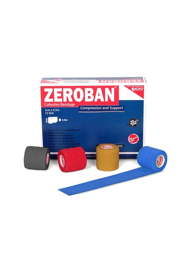 Zeroban Bandaj 5 CM x 4.5 M Kireç Mavisi