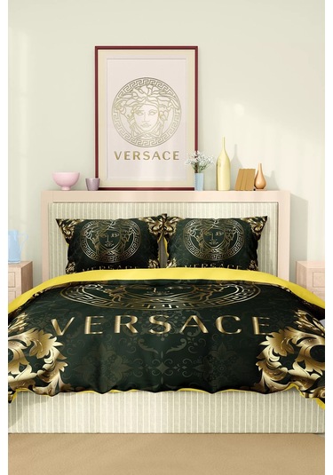 Marka Nevresim Takımı Çift Kişilik Pamuklu Saten Kumaş 6 Parça 3d Dijital Baskı Duvet Cover Set Model No:96 Renkli