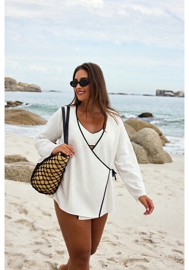 Penti Beyaz Mara Kaftan