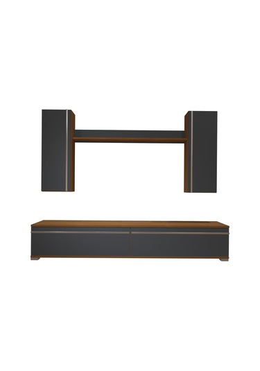 Decoraktiv Eko 5d Mdf Std Tv Ünitesi Tv Sehpası Ceviz - Antrasit