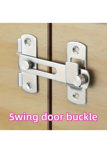 Cordial Paslanmaz Çelik Kapı Kilidi - Ağır Hizmet, 180 Derece Döner Sürgülü, Buton Kontrollü, Güç Gerektirmez, İç/dış Mekan Kullanımı, Dayanıklı