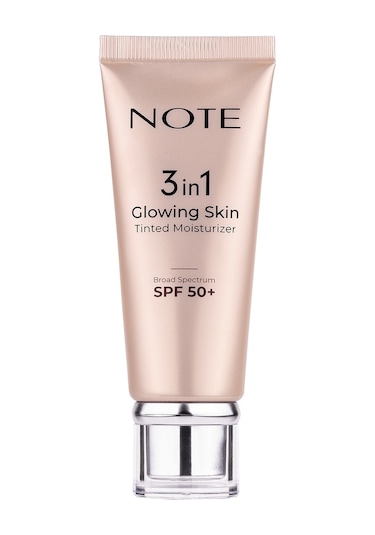 Note Cosmetics Cosmetics 3 in 1 Glowing Skin Tinted Moisturizer SPF50 Işıltılı Aydınlatıcı Krem 30 ML