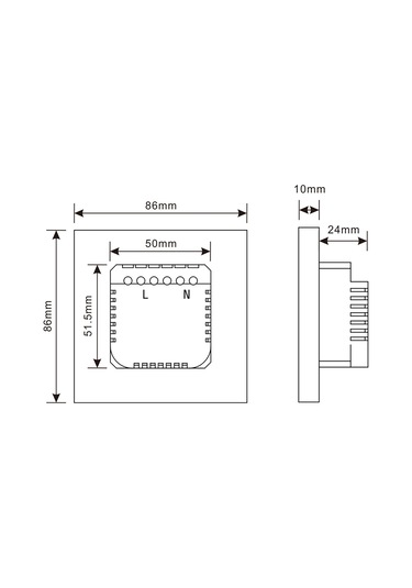 Symbee Akıllı Wifi Dimmer Anahtarı, Dokunmatik Panel, App Kontrol, Alexa/google Home Sesli Komut, Zamanlama Ve Paylaşım Özelliği, Siyah, 1 Grup