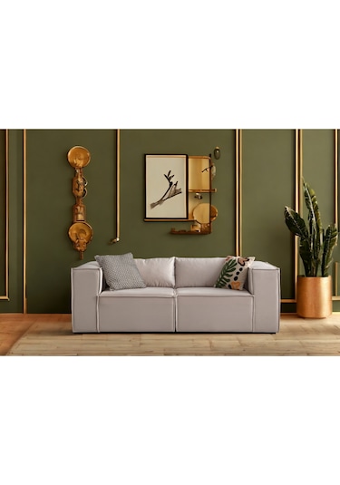 Nova 2 Modül Modüler Koltuk & Kanepe Takımı Kırık Beyaz