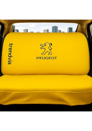 Peugeot Uyumlu Ön Arka Koltuk Kılıfı Penye Servis Kılıfı Oto Koruma Seti Sarı