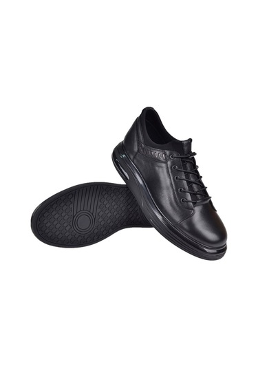Voyager Hakiki Deri Likralı Erkek Ayakkabı Voy-4190 Siyah Siyah