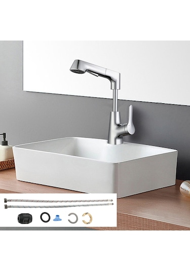 Suntek Banyo Lavabo Bataryası Çekme Püskürtücü Ile Mutfak