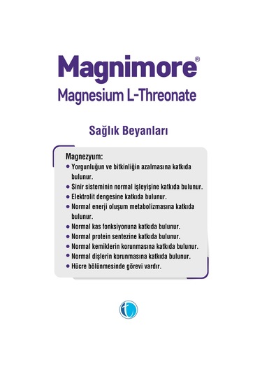 Tab Magnimore Magnesium L-Threonate 90 Kapsül