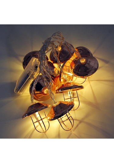 Dianziye Gümüş Pembe Led Süper Işık Zinciri 2 Metre 10 Işıklı Isınma Işığı Led+bakır Malzeme