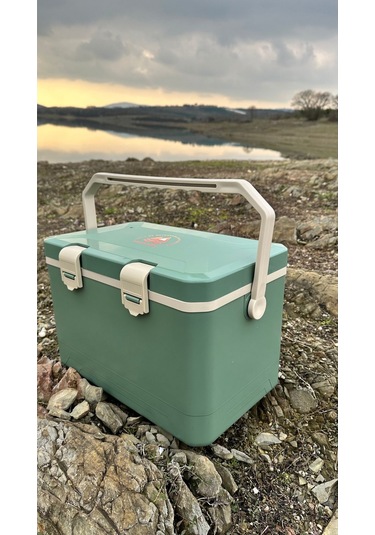 18 Lt Taşınabilir Soğutucu Kamp Dolabı Yeşil