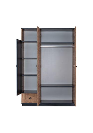 setaymobilya Gardırop, Milas Genç Odası, Milas 3 Kapaklı Dolap - Setay