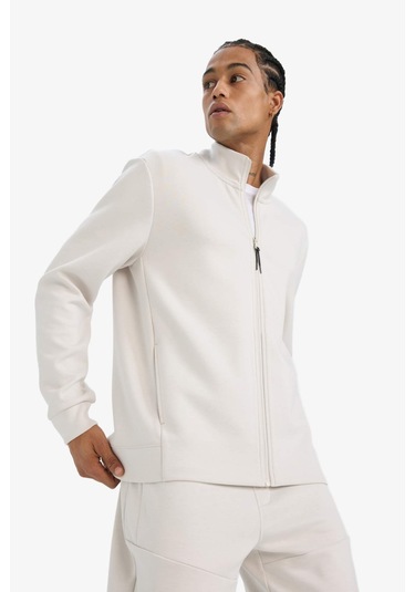 Defacto Defactofit Standart Fit Dik Yaka Skuba Dalgıç Kumaş Fermuarlı Hırka E9337ax25aubg721 Bej Defacto Defactofit Standart Fit Dik Yaka Skuba Dalgıç Kumaş Fermuarlı Hırka E9337ax25aubg721 Bej