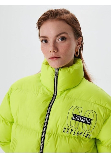 Ltb Bobaba Kadın Mont-5387 Fosfor Yeşil