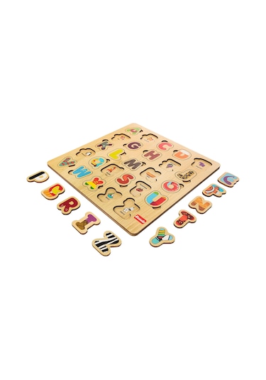 Rossie Ahşap Ingilizce Alfabe Eğitici Yapboz