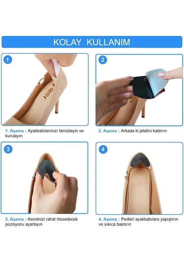 Active Team SP06-Yapışkanlı Bilek Koruma|Topuk Vurma Önleyici Sünger Ped