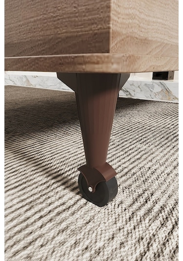 Kolexonline Nino Akıllı Sehpa Tekerli Ayaklı Çekmeceli