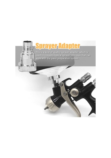 Jeemson Sprey Adaptörü, Boya Hazırlama Sistemi İle Uyumlu, 14mm 1 İç Vida, Çoklu Standart Seçenekli Metal Bağlantı Parçası
