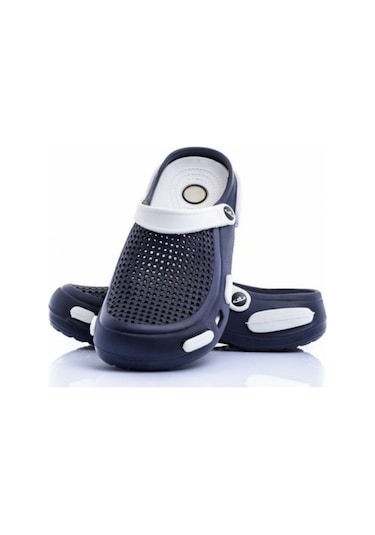 Akınalbella 087 Ortopedik Doktor Hemşire Hastane Sabo Terliği - Lacivert - Beyaz