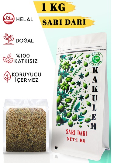Kakulem Sertifikalı Tozsuz A Kalite Sarı Darı 1 Kg