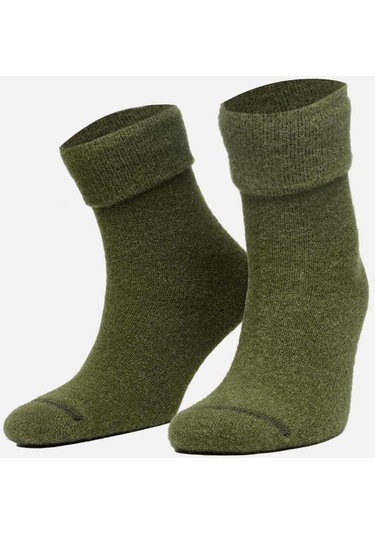 Aytuğ Kadın Surya Kışlık Tekli Haki Soket Çorap - A-48004-h Haki