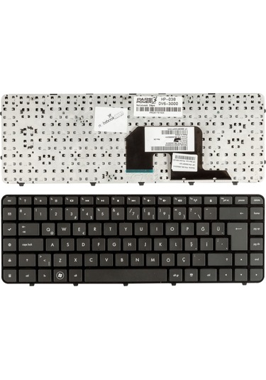 HP Uyumlu Pavilion Dv6-3000, Dv6-3100, Dv6-3200 Notebook Klavye Siyah