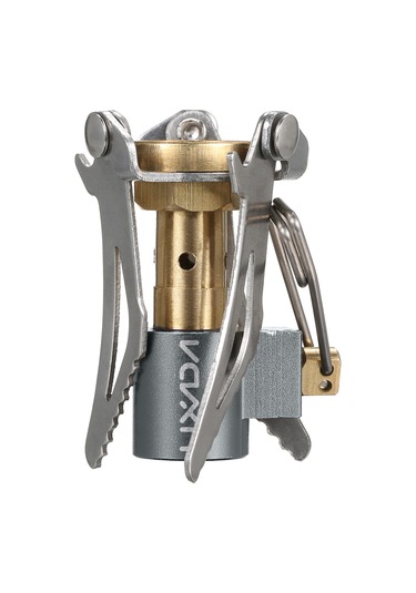 Lixada 45g Süper Hafif Cep Açık Pişirme Brülör Katlanır Kamp Gaz Sobası Gümüş