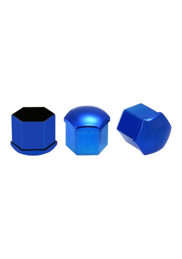 Padalink 17mm Jant Kapakları - 20 Adet Universal Abs Plastik Çekiçli Çıkarma Aleti Kırmızı/mavi