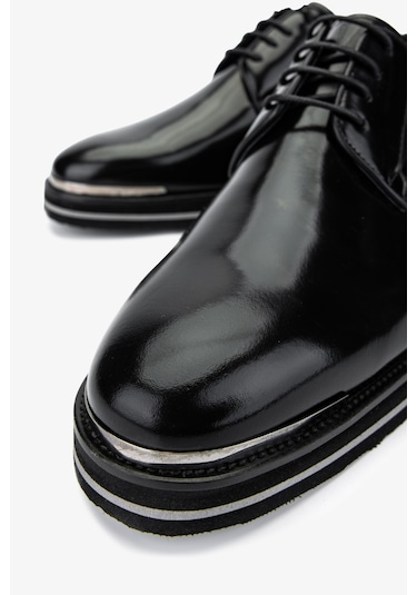 Valmenti Erkek Hakiki Deri Klasik Ayakkabı 383 6260 Erk Ayk Sk24-25 Sıyah Mat Acma SIYAH ACMA