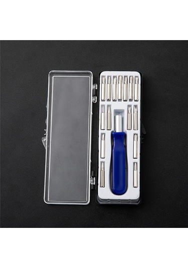 Leasetake 16'sı 1 Arada Tornavida Çok Amaçlı Tornavida Seti Hediye Küçük Tornavida Çok Amaçlı Toplu Başlık