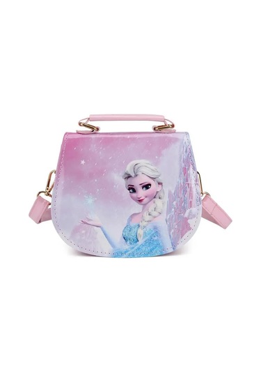 Karikatür Dondurulmuş 2 Omuz Çantaları Prenses Elsa Anna Sevimli Bask 3 3 Çok Renkli