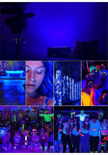 2 Adet Uva Siyah Işık 220v-240v Siyah Işıklar Ip65 50w Diğer