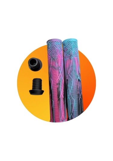 17 Cm Mtb Bmx Freeride Elcik Silikon Bisiklet Elcik Kaymaz Yapı Dirt Jump Bisiklet Elciği Pembe Turkuaz Mor - Pembe