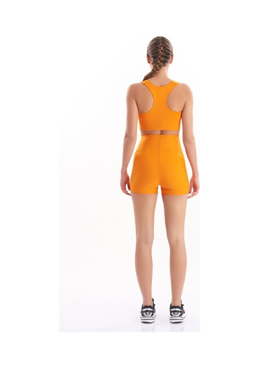 Josejuan Kadın Spor Şort Toparlayıcı Sıkılaştırıcı Yüksek Bel 7500-turuncu Turuncu