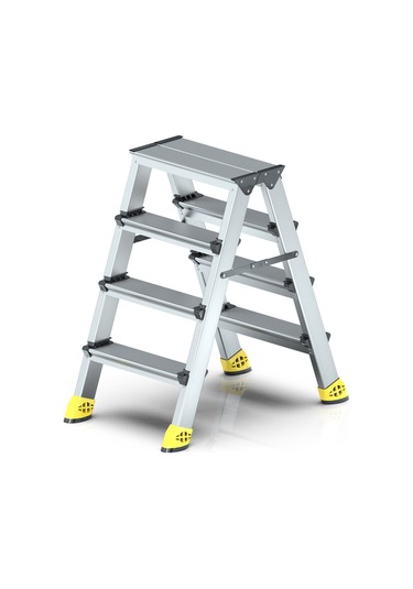 - Sky Gold Çift Taraflı Alüminyum Merdiven 4+4