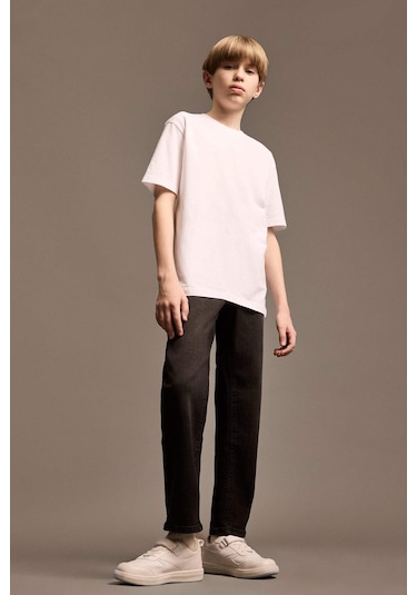 DeFacto Erkek Çocuk Straight Fit Basic Düz Jean Pantolon C7230A825SMNM40
