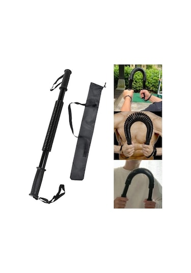 Ganzhoushop Twister Suntek Siyah Power Göğüs Geliştirici Direnç Çubuğu 20kg-53cm Jl Siyah