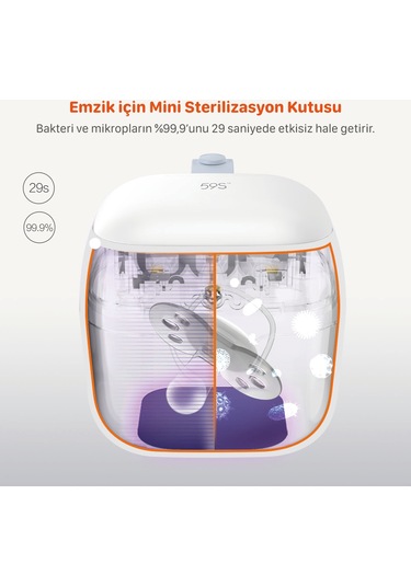 Deerma 59S S6 UVC Pilli Mini Sterilizasyon Kutusu