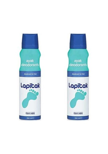 Lapitak Ayak Deodorantı 2 x 150 ML