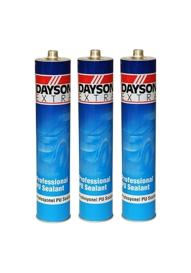 Dayson Extra Mastik Poliüretan Beyaz/Gri/Siyah 3 Adet