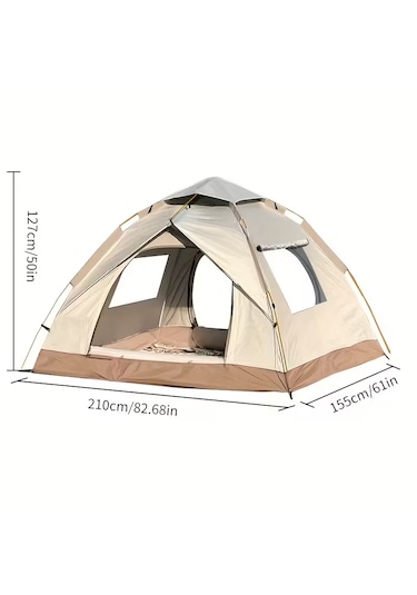 Çift Kişilik Kamp Çadırı Açık Bej