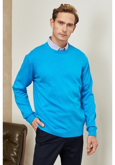 Altinyildiz Classics Erkek Turkuaz Standart Fit Normal Kesim Bisiklet Yaka Triko 4A4923100001TRK3XL Turkuaz Altinyildiz Classics Erkek Turkuaz Standart Fit Normal Kesim Bisiklet Yaka Triko 4A4923100001TRK3XL Turkuaz