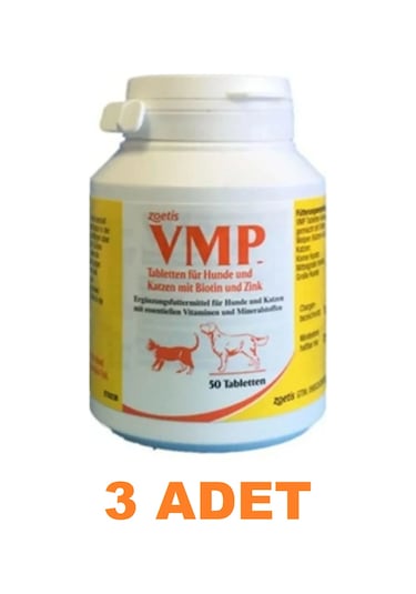 Zoetis Vmp Kedi ve Köpek Için Vitamin 3 x 50 Tablet