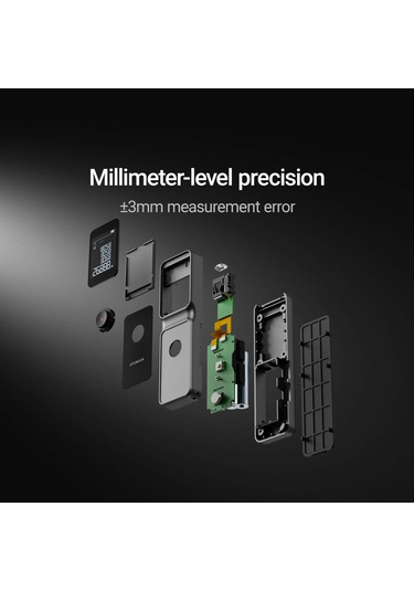 Lsa Lazermetre: 50m Menzil, 9 Fonksiyonlu Milimetrik Hassasiyet Metrekare Metreküp Mesafe Ölçümü